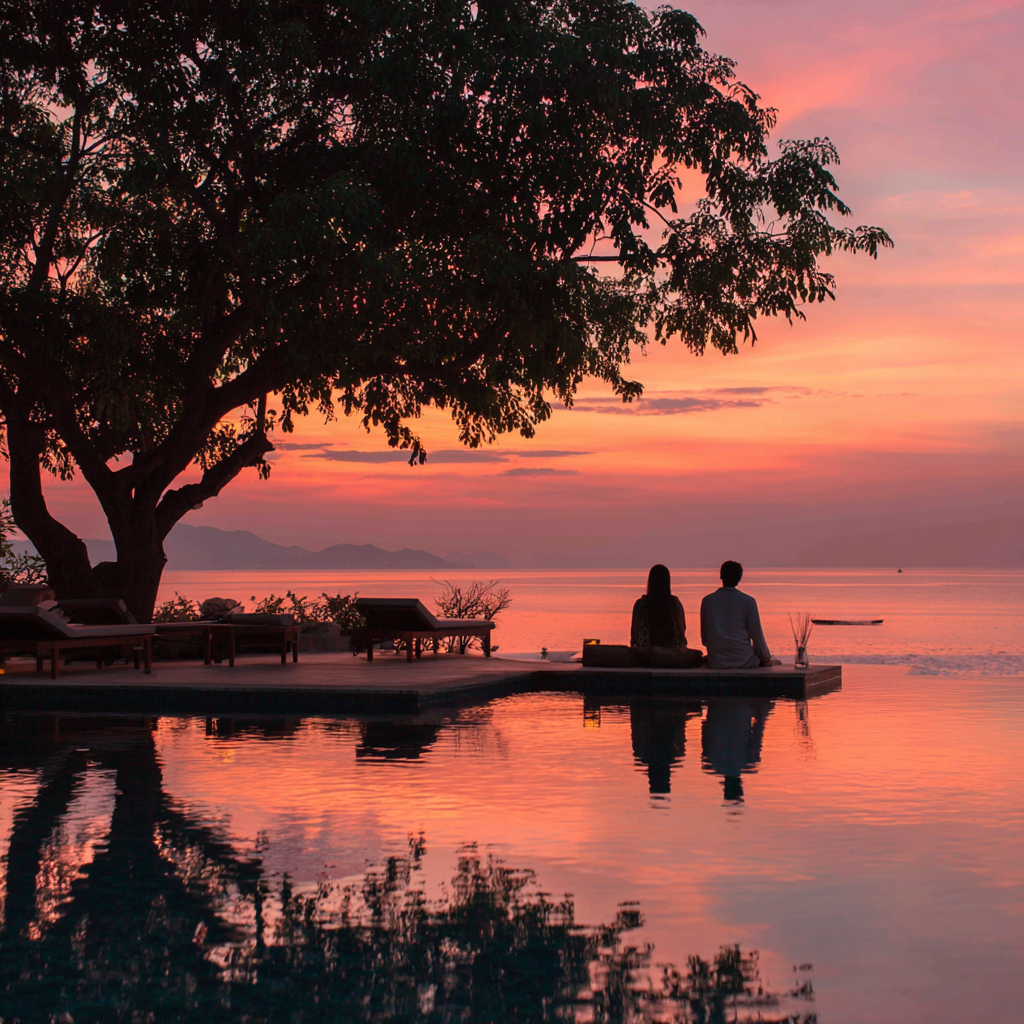 A framework that feels like a conversation — connection at sunset
